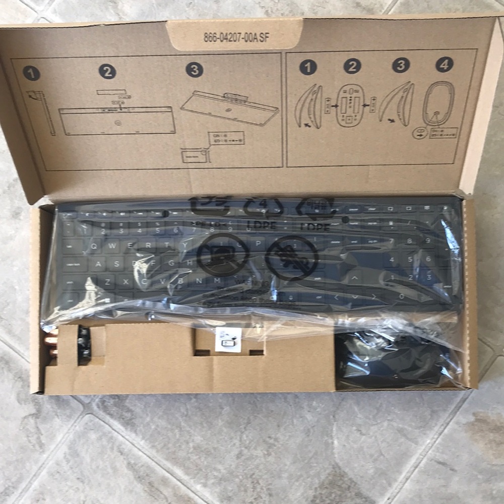 HP wireless keyboard and mouse combo new in package